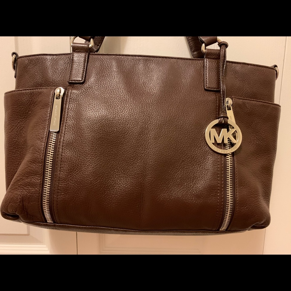 Michael Kors Brown Leather Shoulder Bag/Satchel - Picture 2 of 16